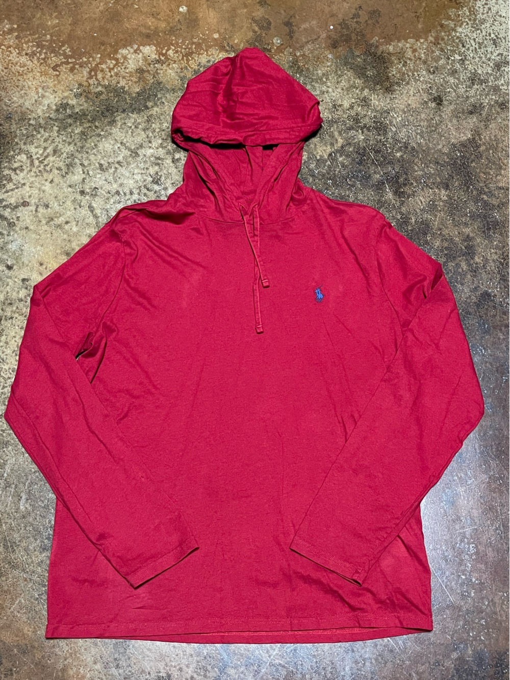 Polo by Ralph Lauren Red Hooded Long-Sleeve Pullover